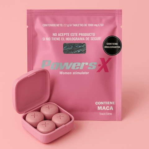 Potenciador Sexual Femenino Powers-X – 4 cápsulas (12g)